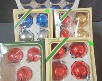 Vintage Decorative Christmas Ornaments 5 Boxes