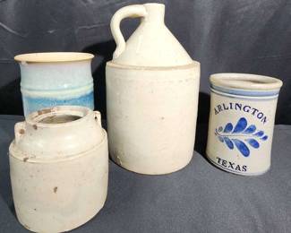 Vintage Stoneware, 1 Gallon Jug, and More