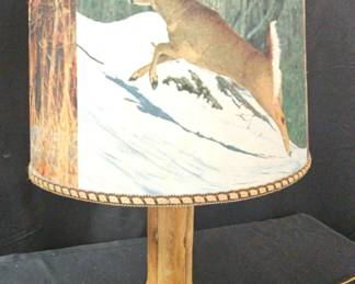 Deer Hoof Foot Table Taxidermy Lamp