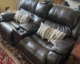 Power leather recliners