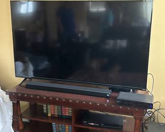 Vizio TV, entertainment stand