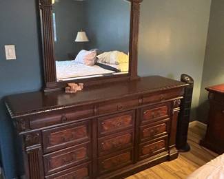 Dresser and mirror