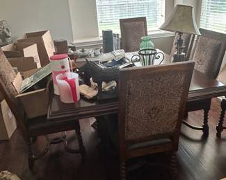 Dining table and chairs 