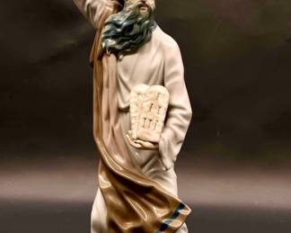 Casades Porcelain 15in Moses Figurine, Spain