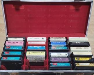 8087 - Case with 8 track tapes
