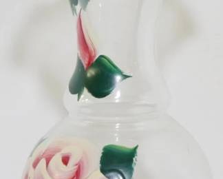 3606 - Painted Glass Vase 5"
