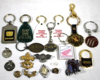 8176 - Lot of Assorted Keychains & More

