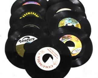 7568 - 9pc Assorted 45 Records
