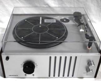 7627 - Crosley CR6017B-MA Record Player, no power cord You are buying a used as-is electric/electronic item. We do not guarantee all components are present and if it's not expressly stated, it is untested.
