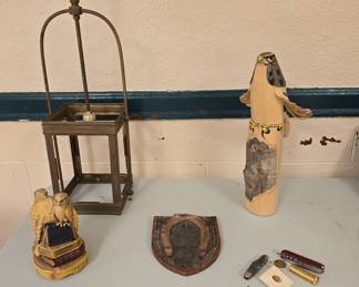 JAPANESE CARVING, BOY SCOUT, BOOKENDS