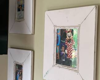 Pink Wooden Frames 18" x 20" & 15" x17" x 2 $15 each 