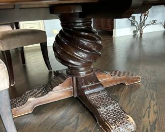 Round Pedestal Table 72" dia x 29.5" H $500