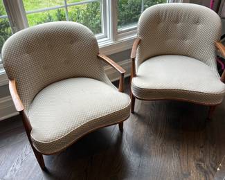 Pair of Mid-Century Chairs 27" W x 25" D x 29" H $400