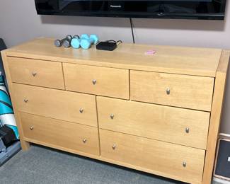 7 Drawer dresser 52.5" W x 19" D x 36" H $400
