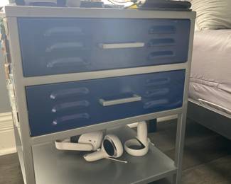 Locker Style Side Table 20" W x 17" D x 24" H 