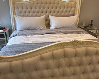 RH Tufted King Headboard and Footboard $750 64" W x 44" H 