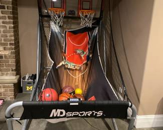 Pop-A-Shot Basketball Game.  Netting is torn in two areas.  Game is in working order.  $150