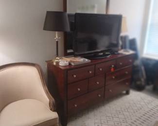 Dresser with  large TV