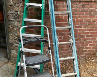 Werner 16 Extension Ladder, 6 Step Laddder Plus Other Step Ladder