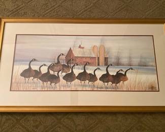 Country Chorus Framed Duck Art Print 