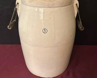  05 Five Gallon Stoneware Churn 