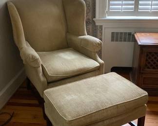 Vintage Green Corduroy Chair And Ottoman Read 