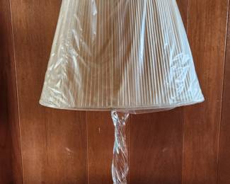 Baccarat crystal lamp 15" tall