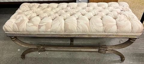 Tufted formal bench