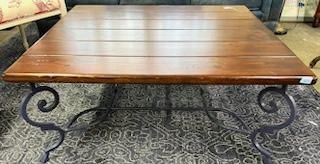 Large low square table