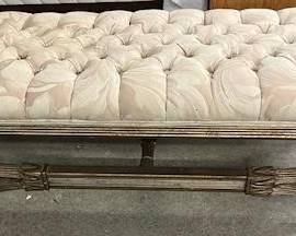 Tufted formal bench