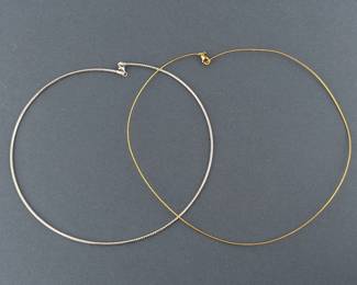 18K Yellow Gold & 14K White Gold Necklaces