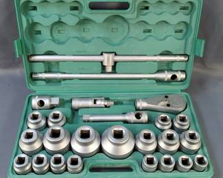 Pony 26Pc. 3/4" And 1" Dr. Heavy Duty Combination Socket Wrench Set, Model 07-886, In Hard Sided Carry Case
