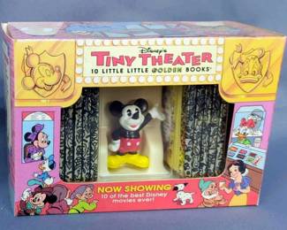Disney's Tiny Theater 10 Little Golden Books Set, Little Treasury Of Mickey & His Friends 6 Book Set, And More, Total Qty 8