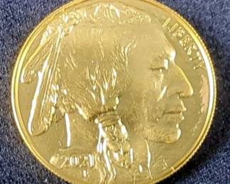 2021 $50 Gold One Ounce American Buffalo Coin