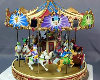 Mickey Unlimited Another Original Mr. Christmas A Mickey Holiday Carousel, Plays 30 Different Songs, In Original Box