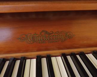 Vintage Chickering Console Piano