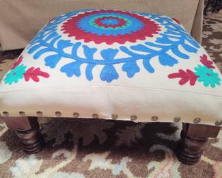Embroidery Top footstool
