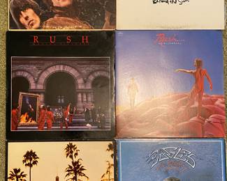 Vinyl Record Albums: The Beatles “Rubber Soul”, Eric Clapton, Rush, The Eagles 