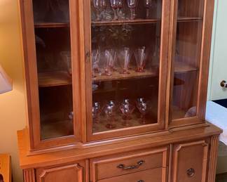 MCM China Cabinet Hutch (approximately 50” across, 17” deep & 72” tall) 
