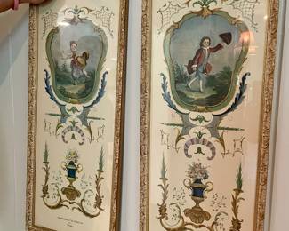 pair of Drousai framed prints