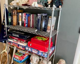 dolls, games, tennis rackets