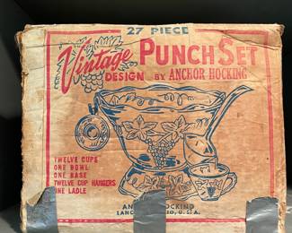 Vintage punch set in the box