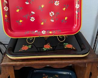 Very Cool Vintage Trays - different colors.