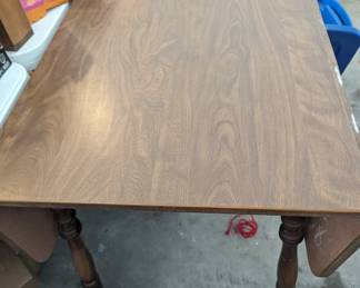 Very Vintage Kitchen Table - $70 - with w drop down leaves.