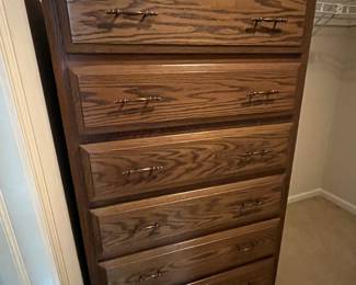 (2) tall chests of drawers 36"W x 24"D x 60"H 