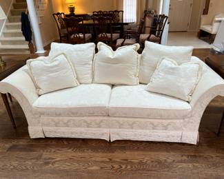 Baker Furniture upholstered 86"W sofa - $500