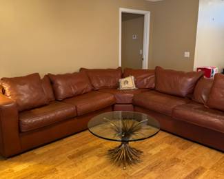 Soft leather sofa 1600.00
