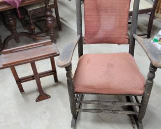 primitive table and rocker