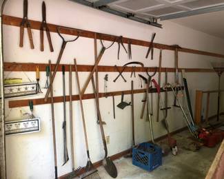 garage yard tools
