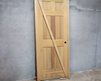New wood door